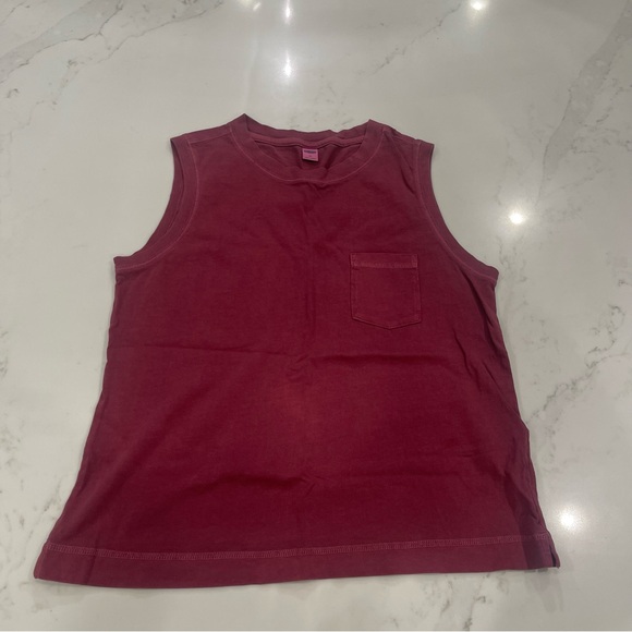 NWOT Old Navy Sleeveless Burgundy Top with Pocket - Picture 10 of 12